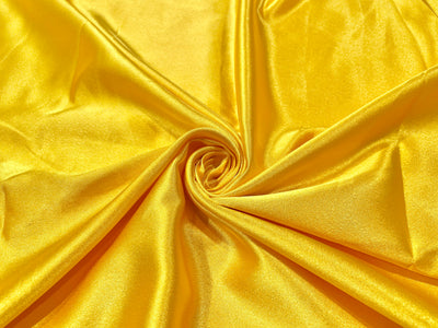 Yellow Plain Premium Satin Fabric