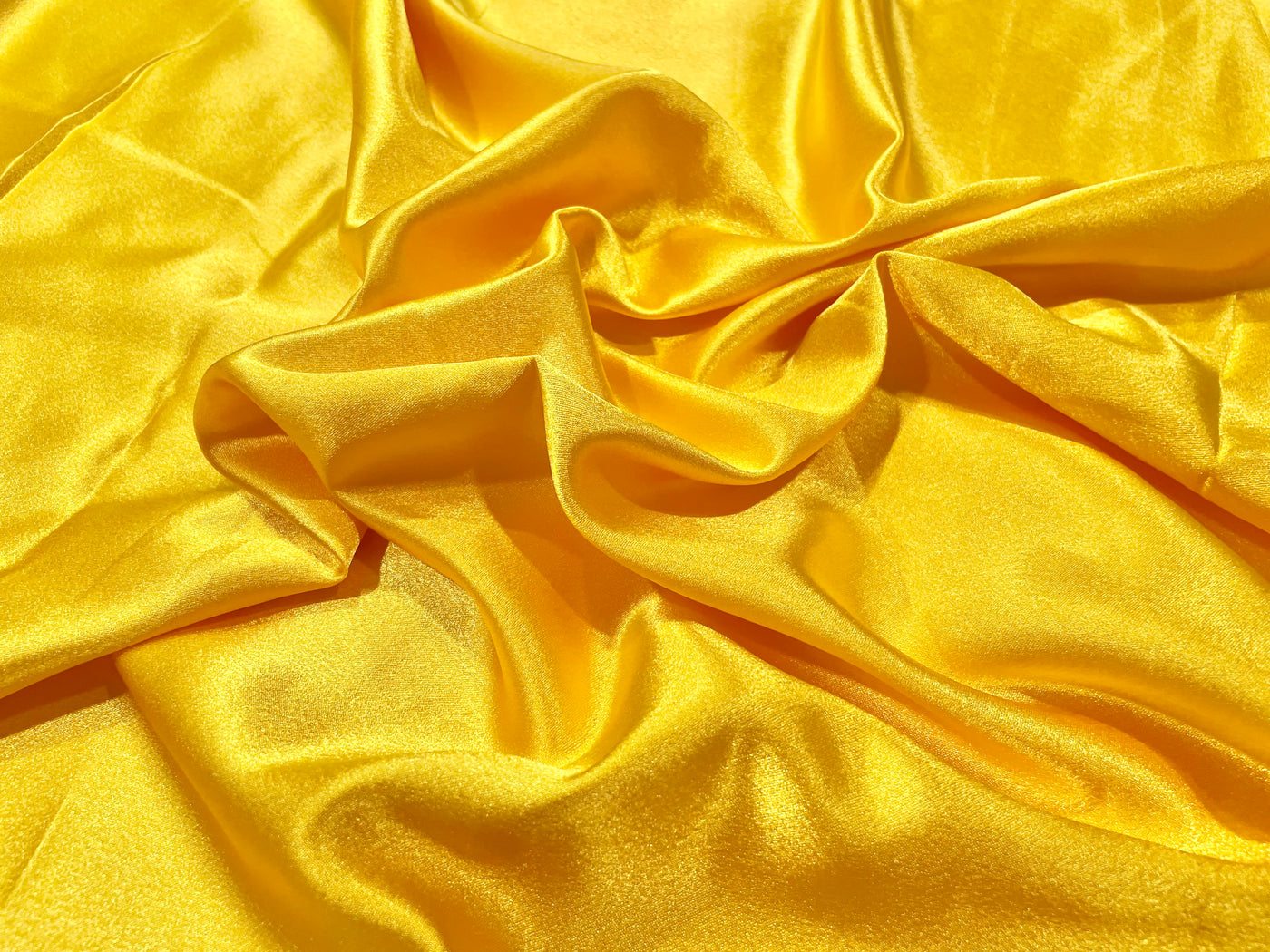 Yellow Plain Premium Satin Fabric