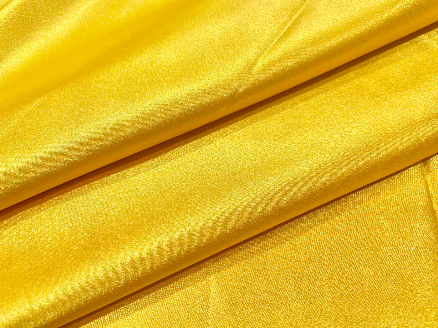 Yellow Plain Premium Satin Fabric