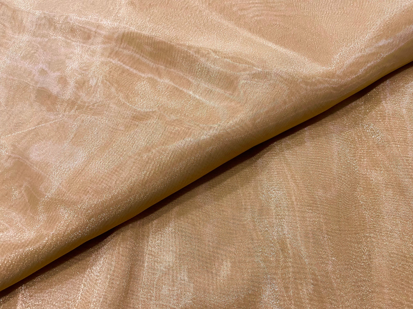 Golden Plain Organza Fabric