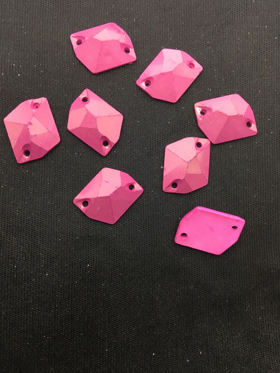 Pink Uneven Resin Stones