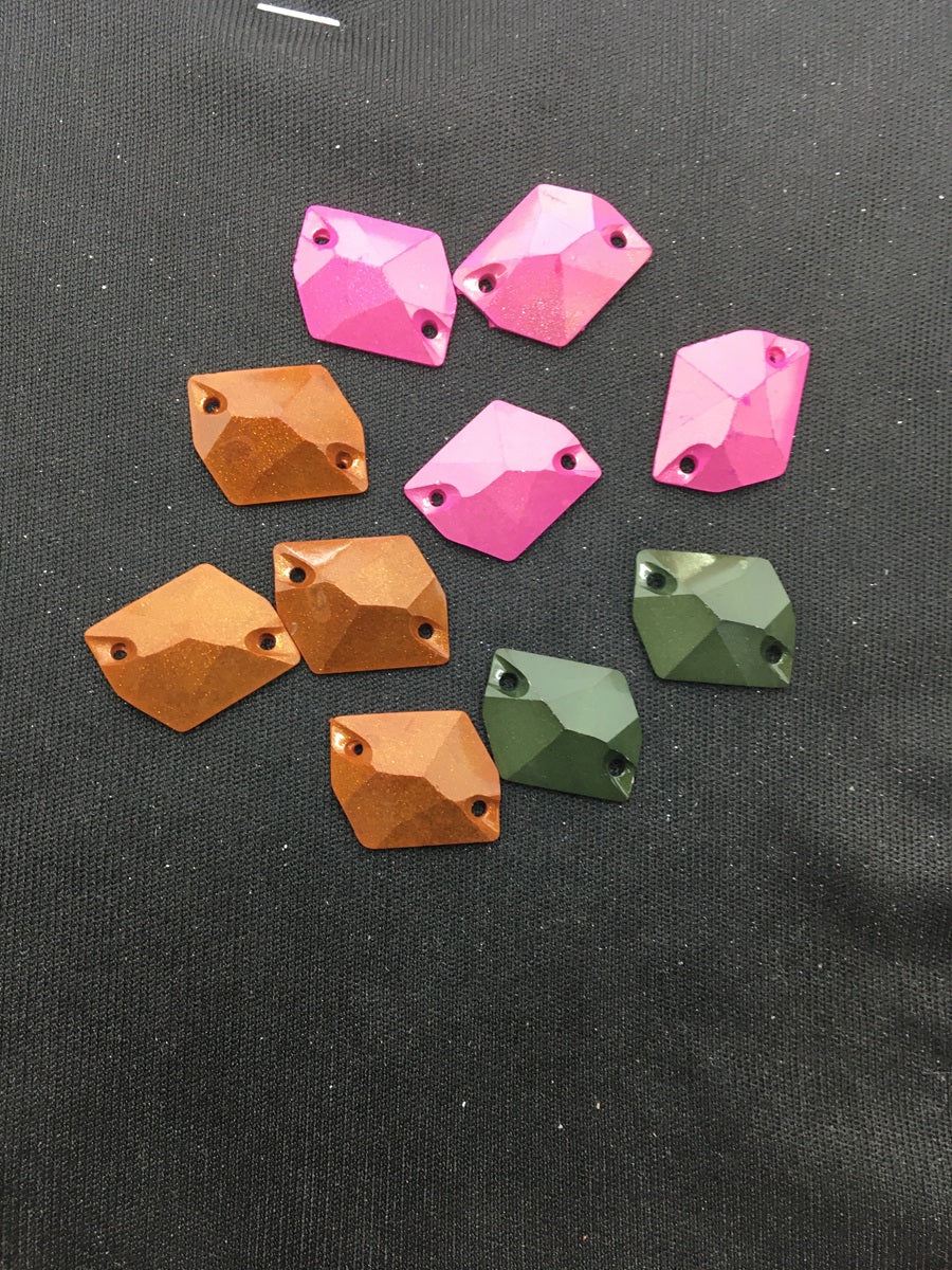 Multicolour Uneven Resin Stones