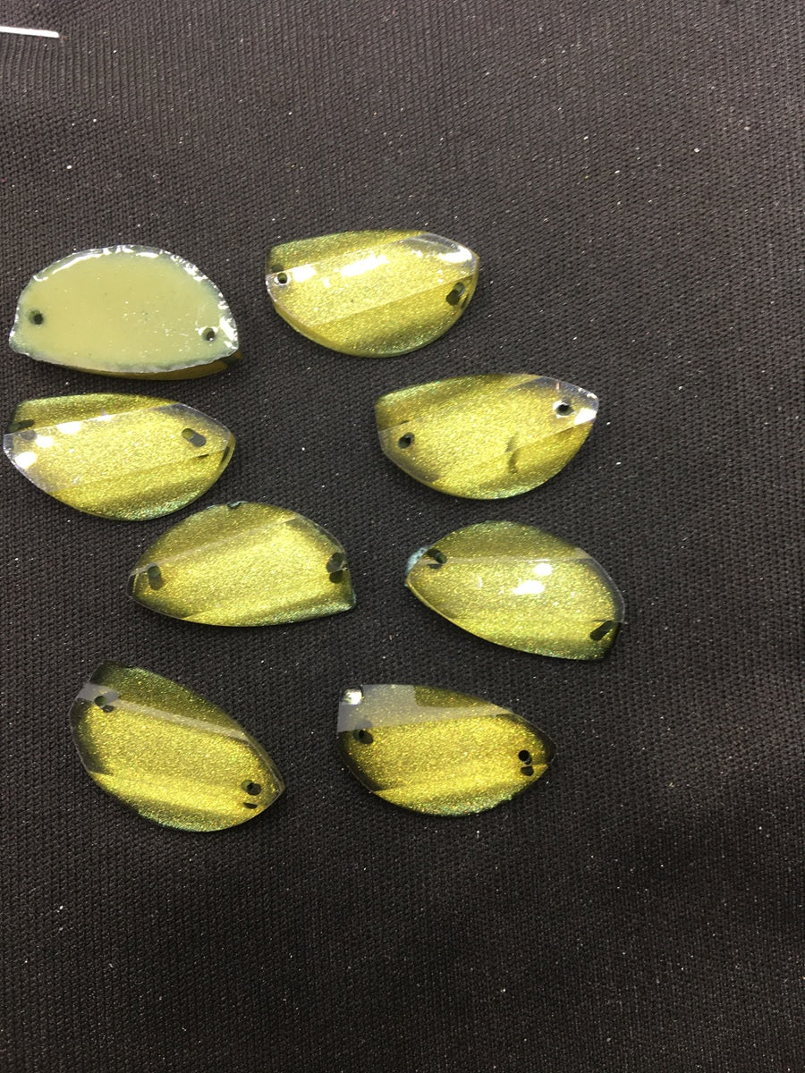 Yellow Uneven Resin Stones