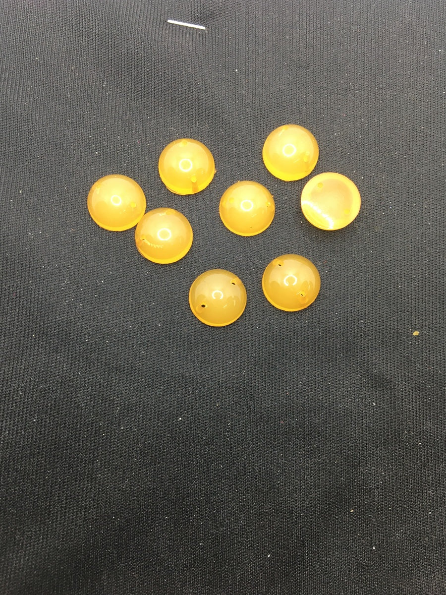 Yellow Circular Resin Stones