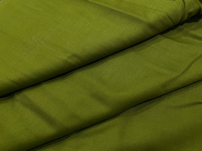 Mehndi Green Plain Soft Cotton Rayon Fabric