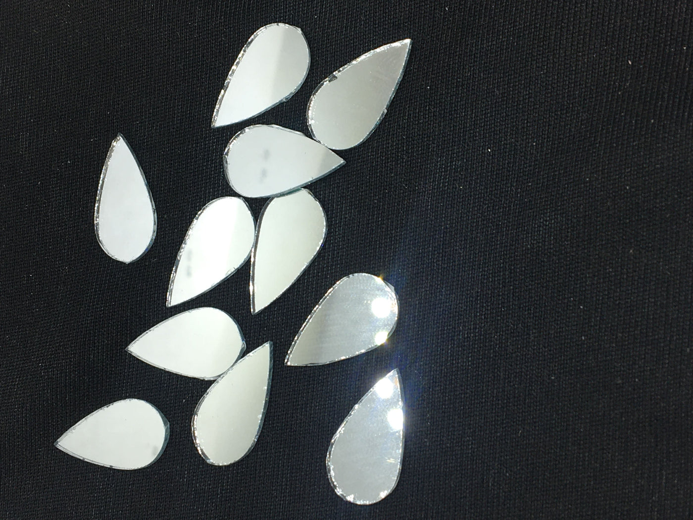 Silver Drop Glass Mirrors