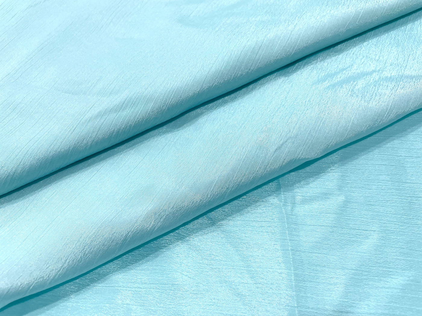 Ice Blue Plain Chinon Chiffon Fabric