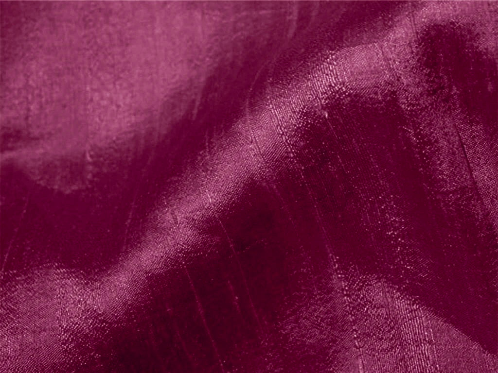 Wine Plain Bangalore Raw Silk Fabric