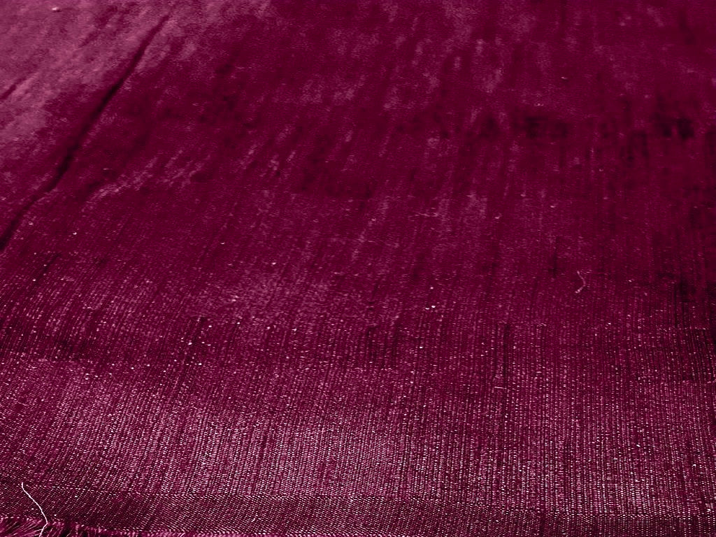 Wine Plain Bangalore Raw Silk Fabric