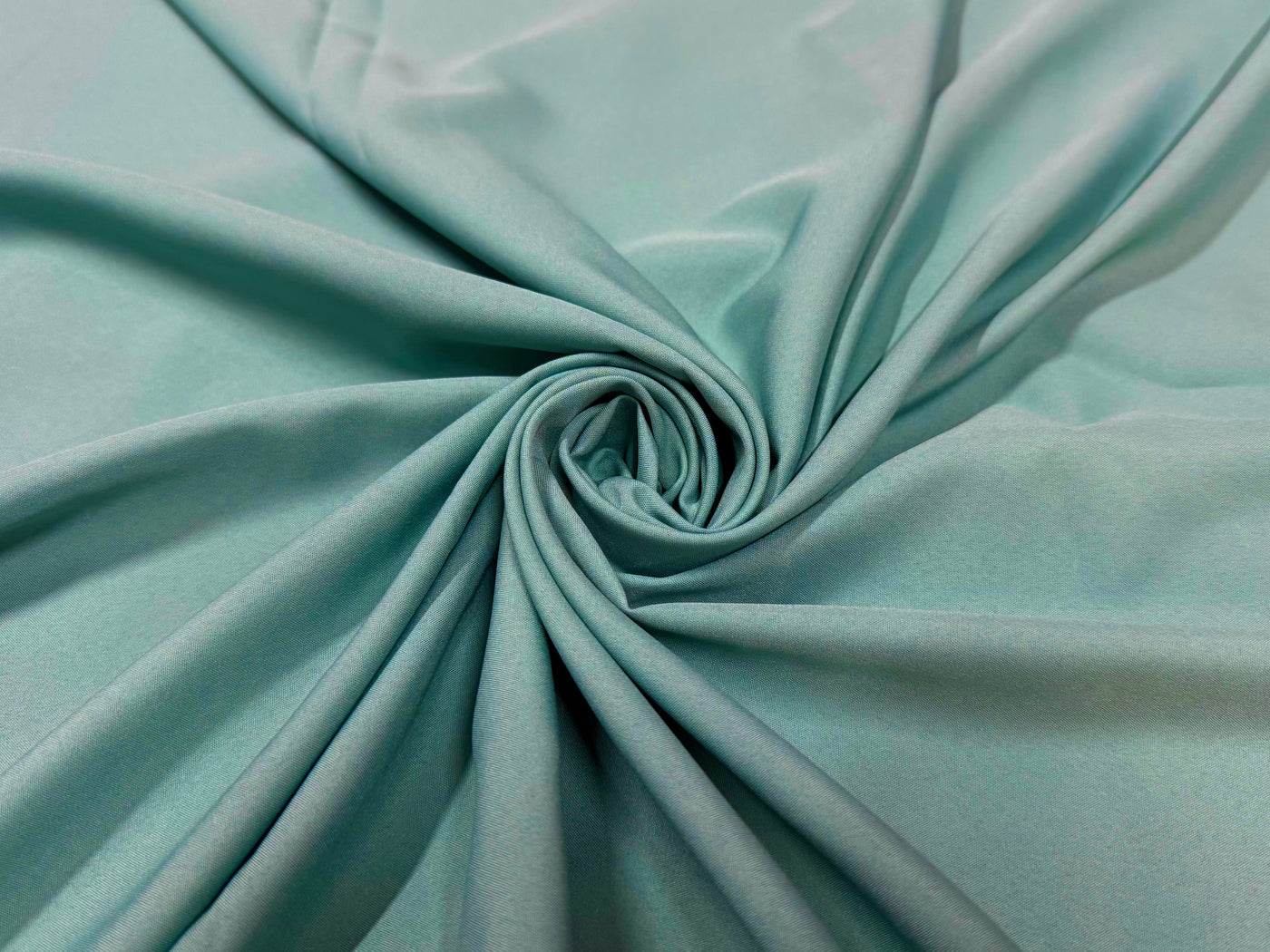 Dusty Green Plain Soft Butter Crepe Fabric