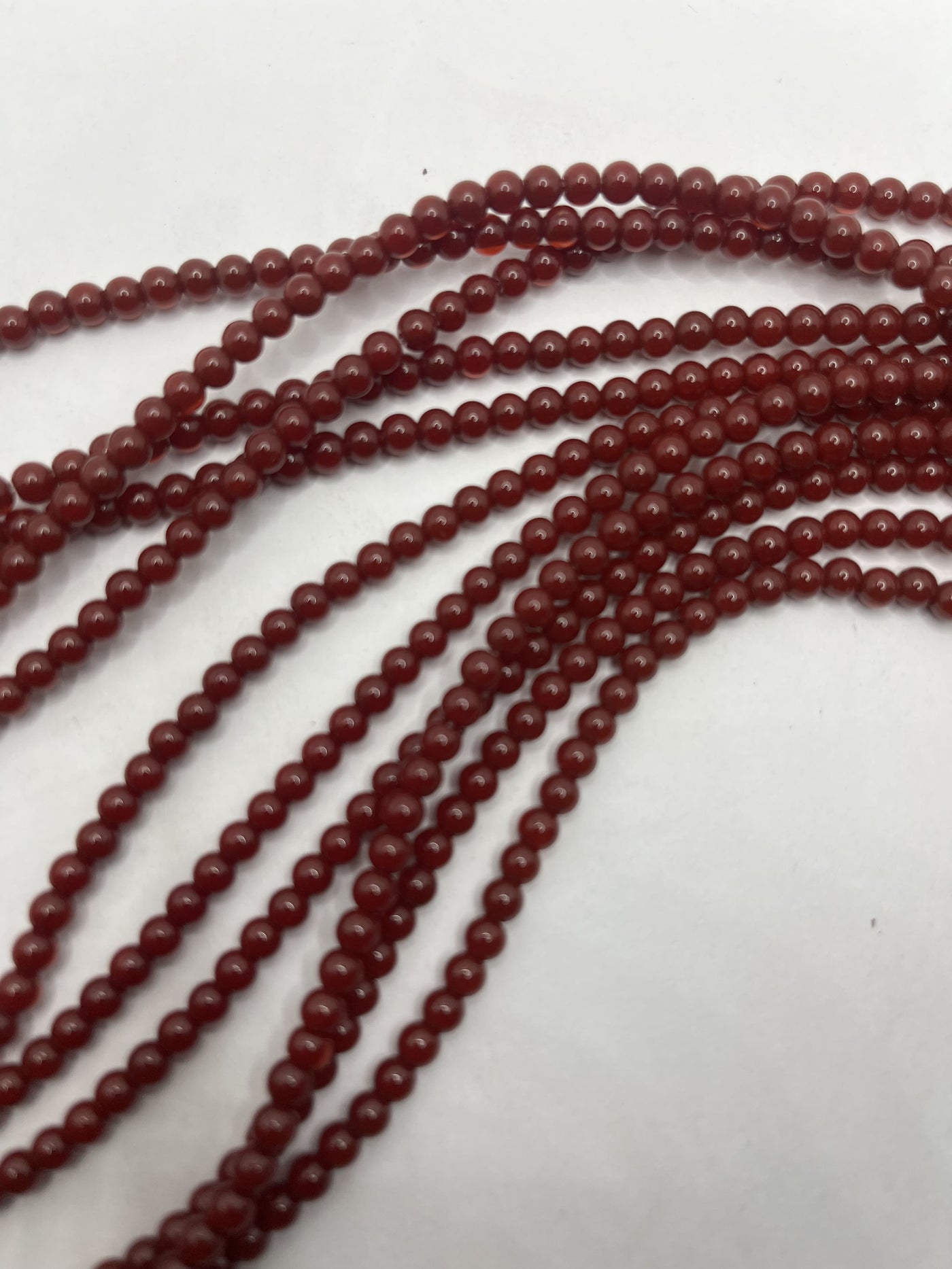 Maroon Tyre Crystal Glass Beads