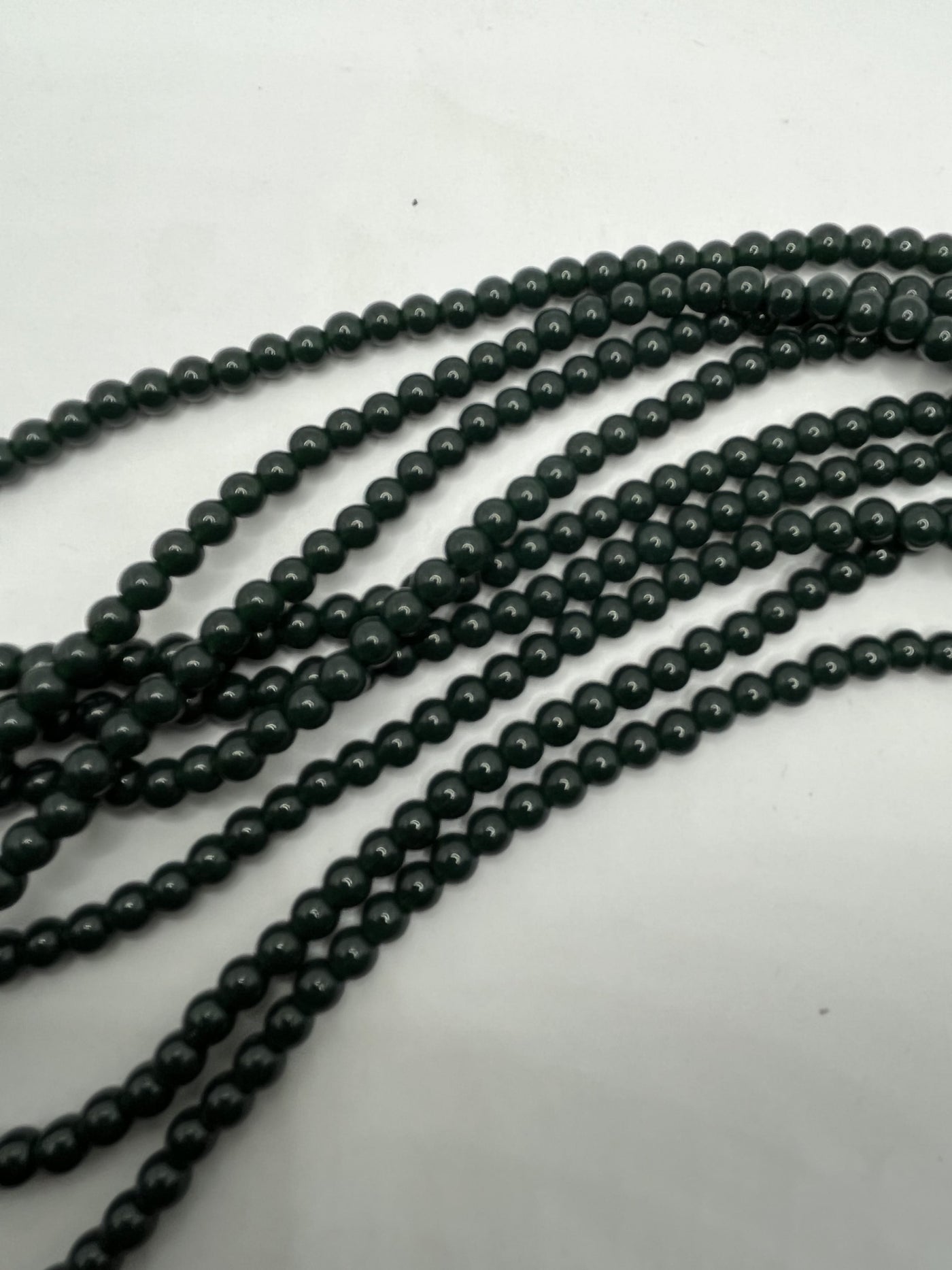 Black Tyre Crystal Glass Beads