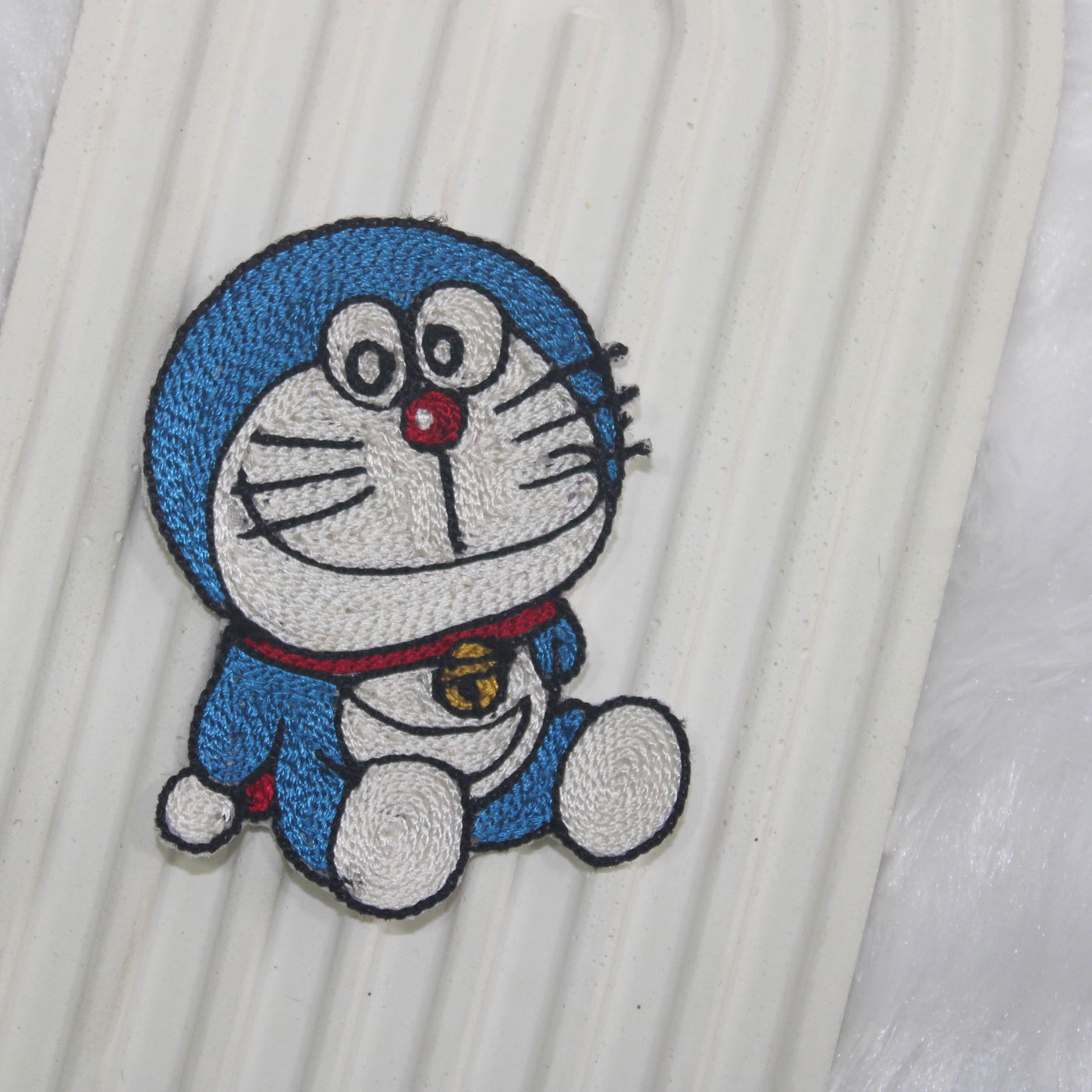 Blue & White Threadwork Doraemon Patches