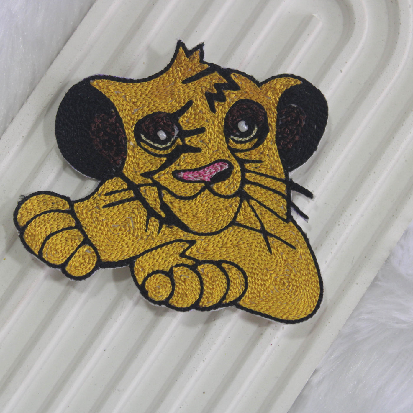 Yellow Thread Work Simba Patches