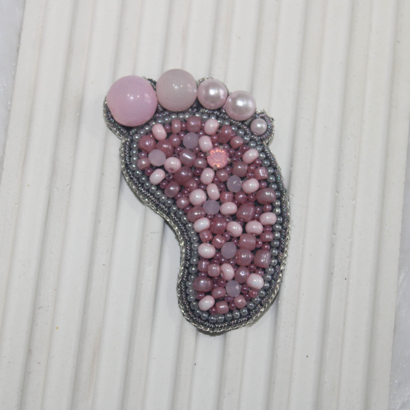 Pink & Gray Baby Foot Patches