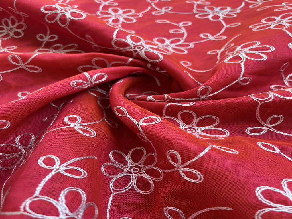 precuts-of-bright-pink-white-dori-jaal-embroidered-chanderi-fabric