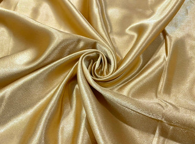 Golden Plain Premium Satin Fabric