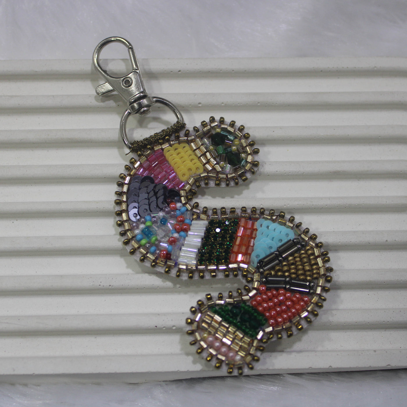 Multicolor 'S' Bag Charm