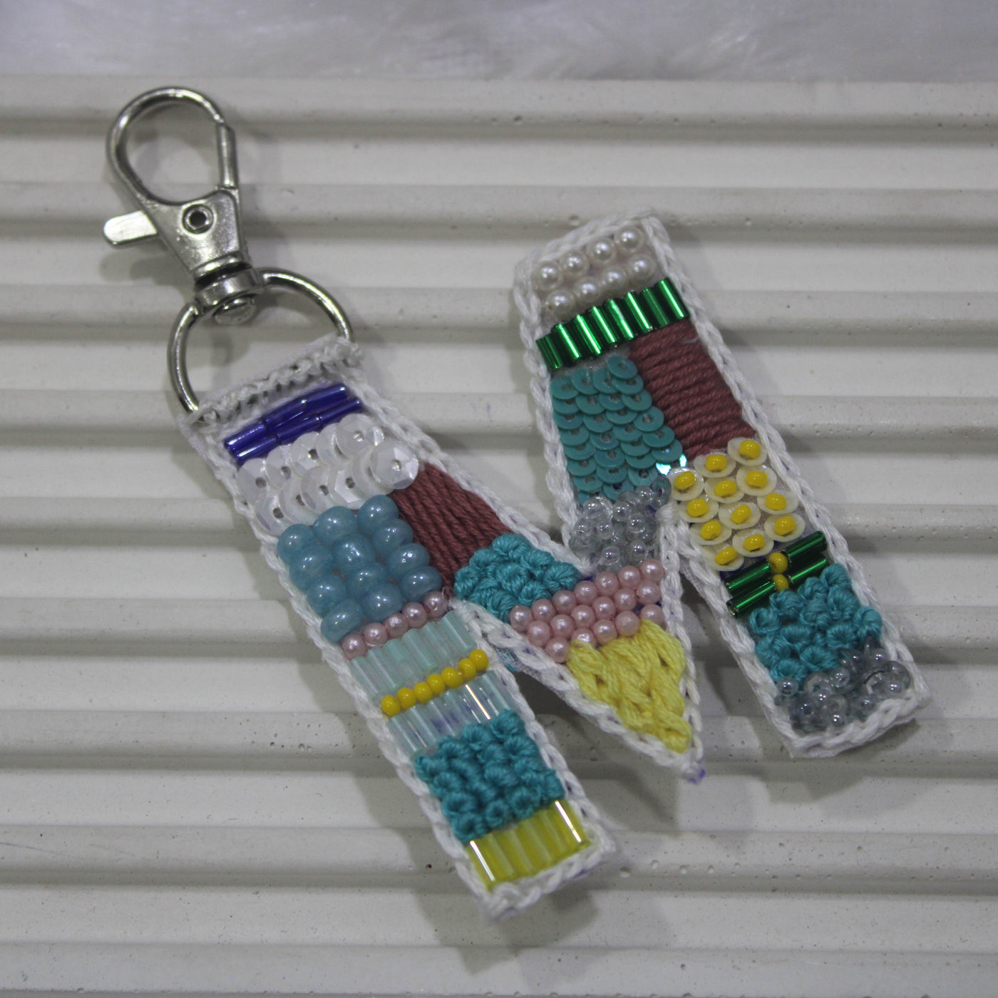 Multicolor 'M' Bag Charm