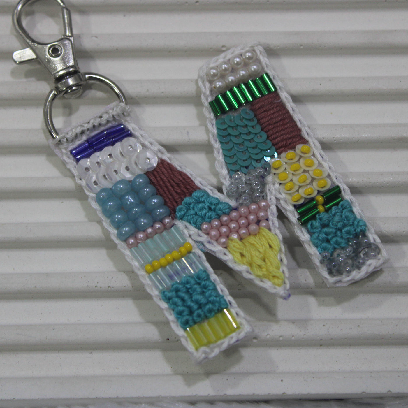 Multicolor 'M' Bag Charm