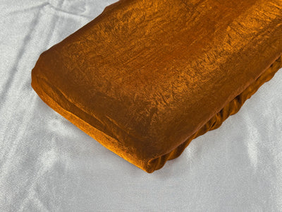 Copper Gold Dual Tone Plain Soft Fendi Silk Fabric