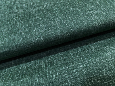 Bottle Green Plain Cotton Linen Fabric
