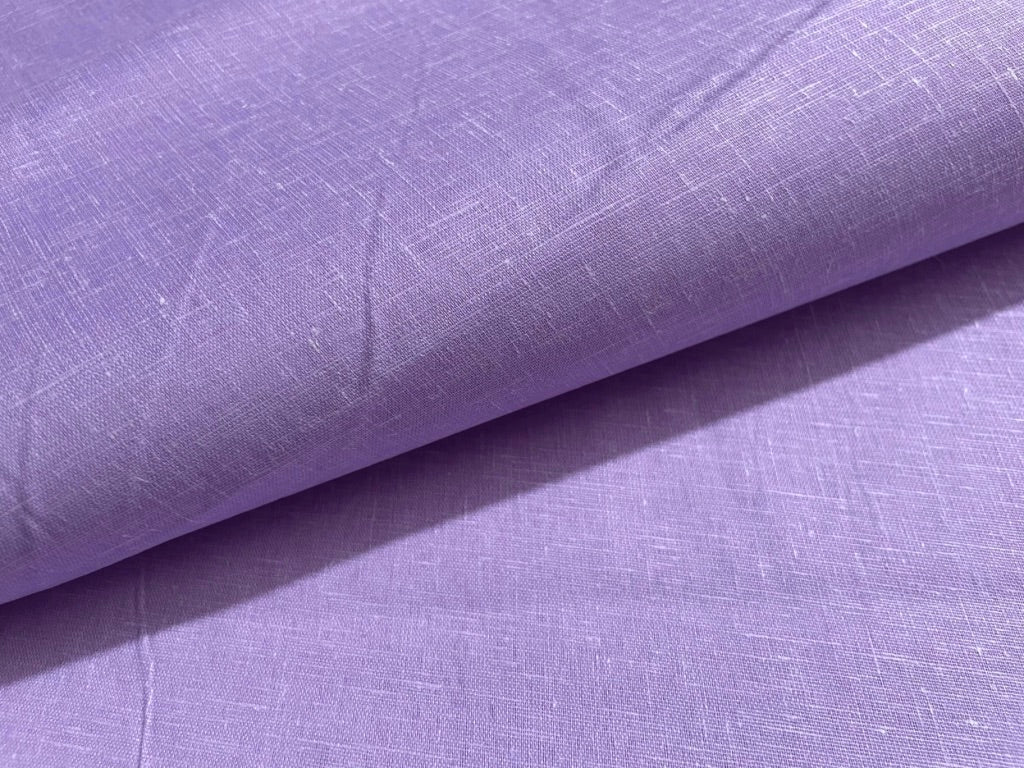 Lavender Plain Cotton Linen Fabric