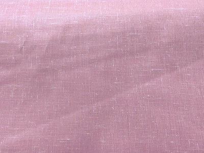 Light Pink Plain Cotton Linen Fabric
