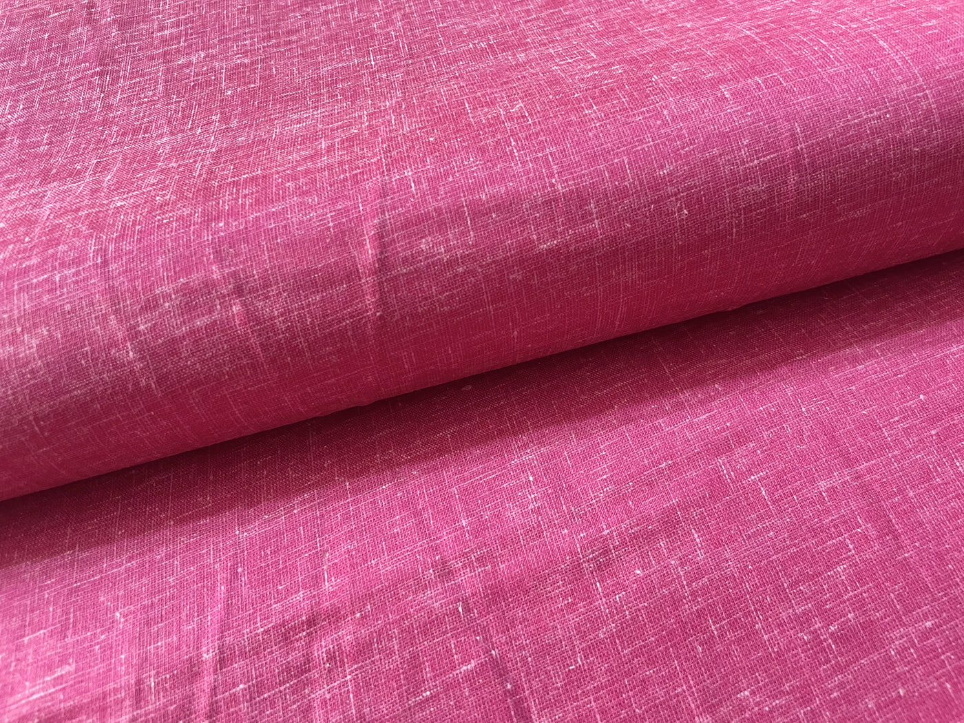 Rani Pink Plain Cotton Linen Fabric