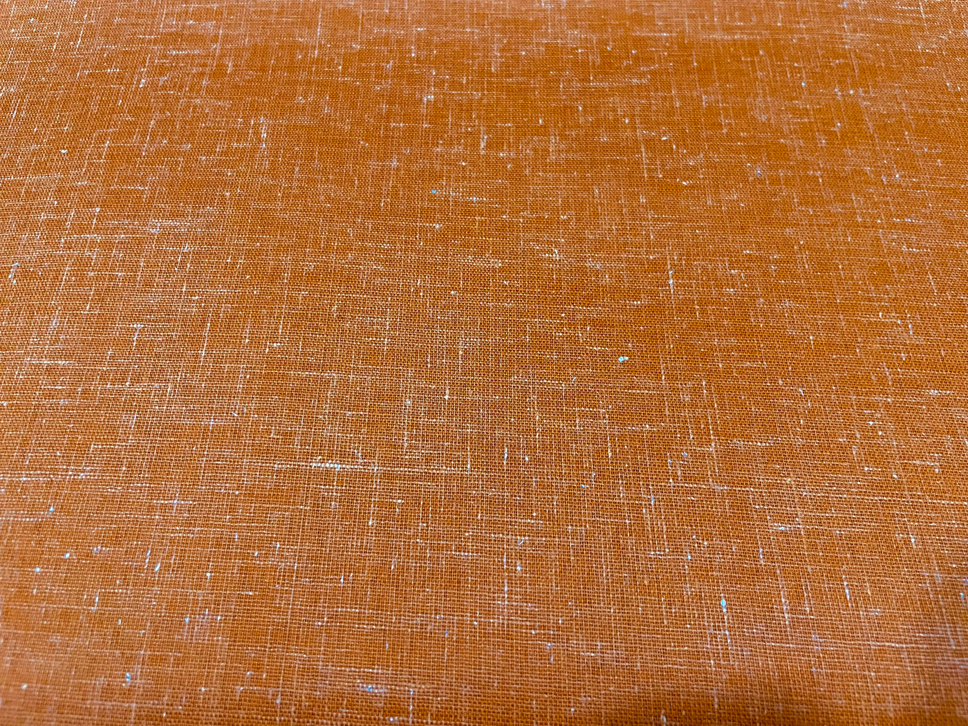 Marigold Orange Plain Cotton Linen Fabric