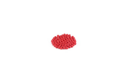 Red Round Glass Beads