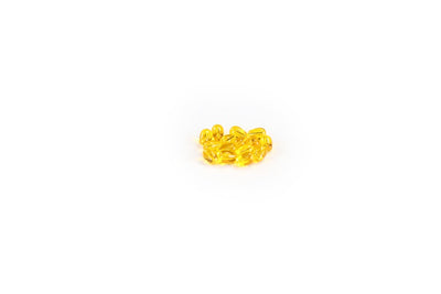 Yellow Drop Glass Beads