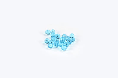 Blue Round Glass Beads