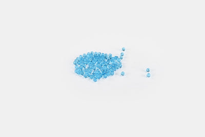 Blue Round Glass Beads