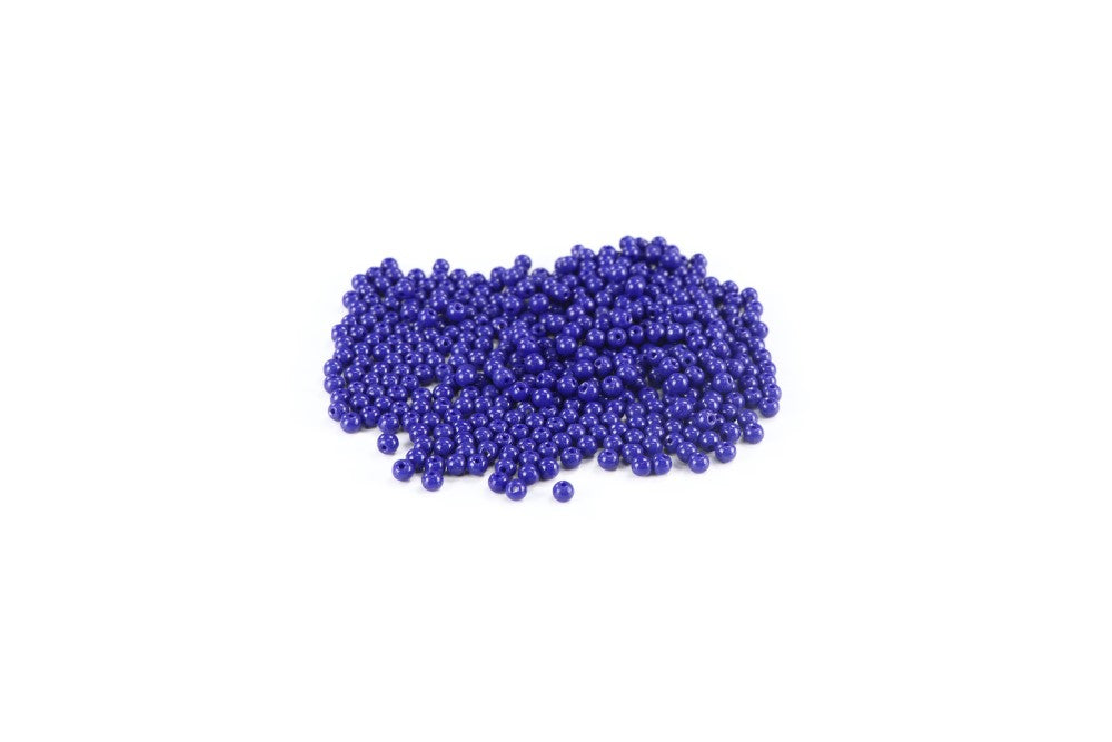 Blue Round Glass Beads