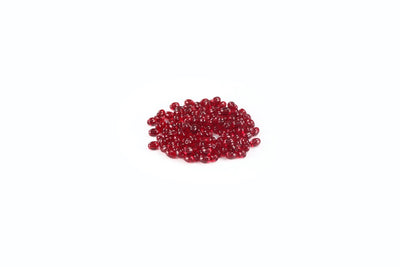 Maroon Oval Glass Beads