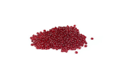 Maroon Oval Glass Beads