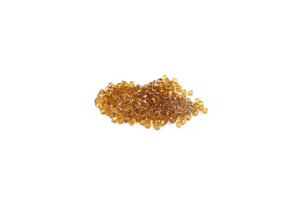 Brown Bi-Cone Glass Beads