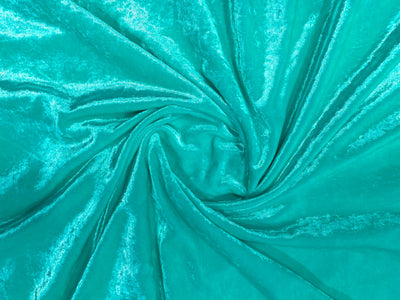 Precuts of Sea Green Plain Viscose Micro Velvet Fabric