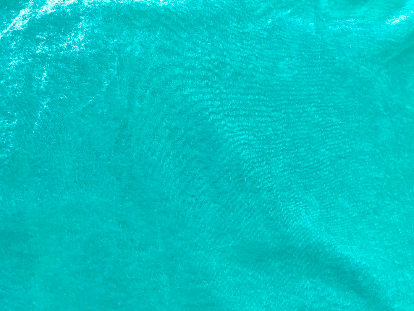 Sea Green Plain Viscose Micro Velvet Fabric