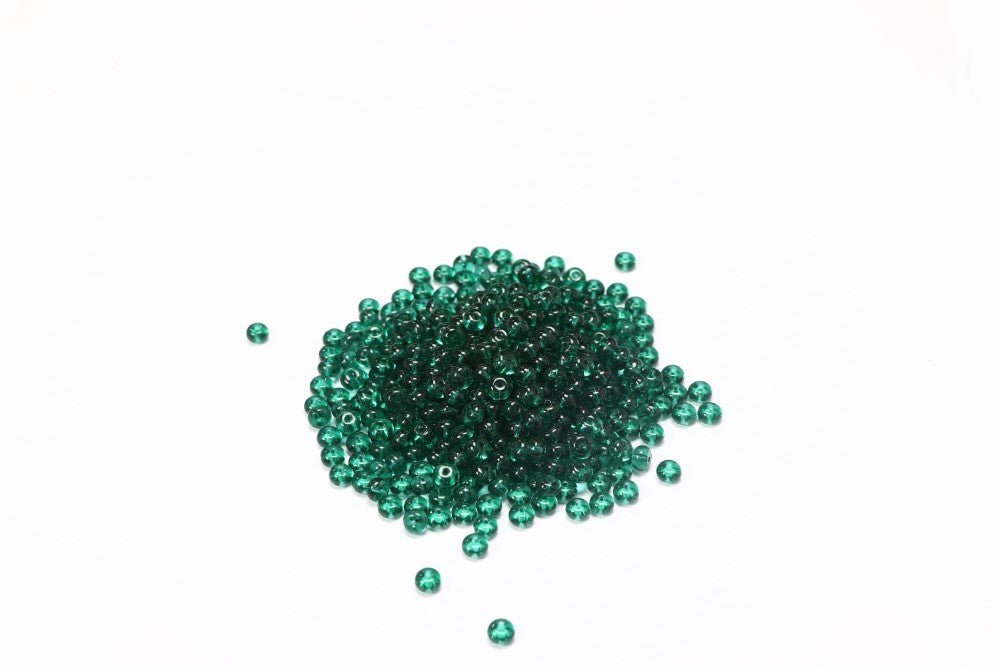 Teal Round Glass Beads