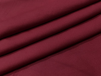 Maroon Plain Butter Crepe Fabric