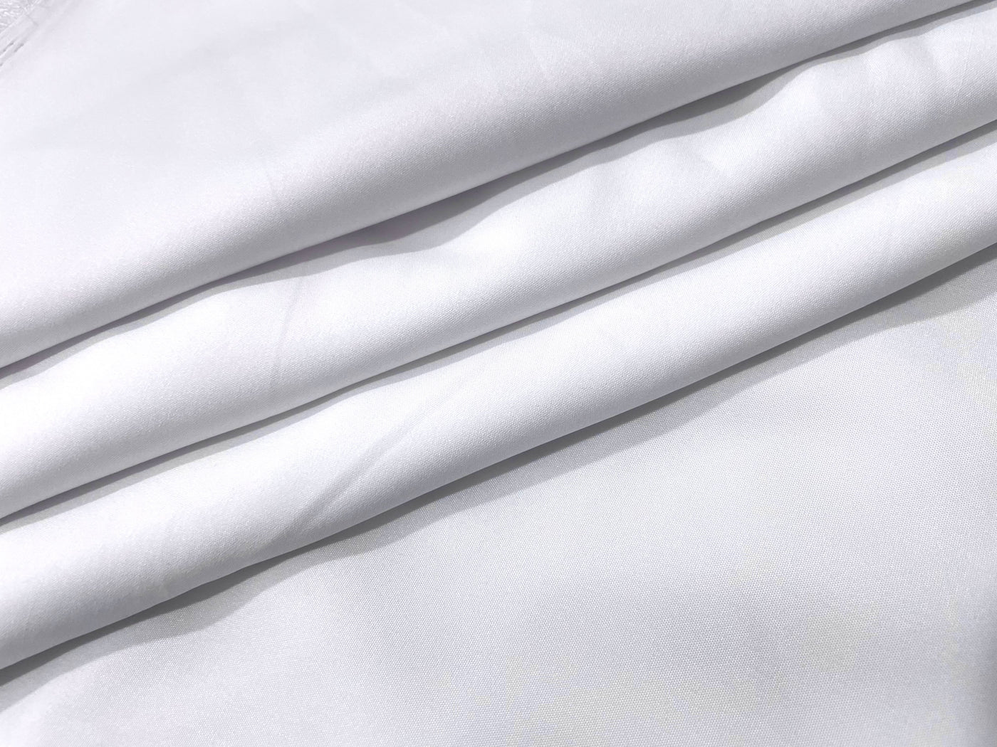 Pure White Plain Butter Crepe Fabric