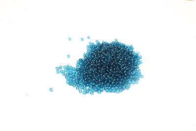 Blue Round Glass Beads