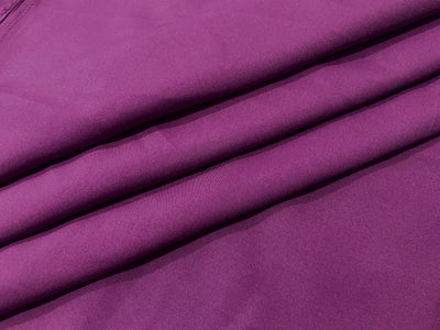 Wine Plain Butter Crepe Fabric