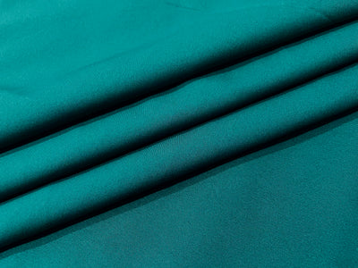 Deep Teal Plain Butter Crepe Fabric