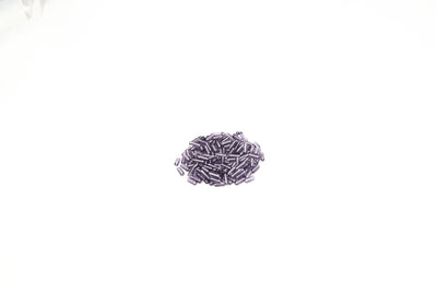 Purple Cylindrical Glass Beads