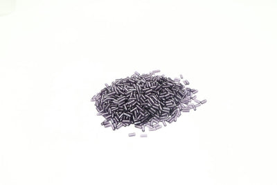 Purple Cylindrical Glass Beads