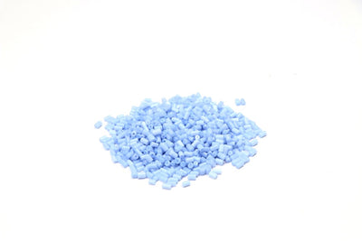 Baby Blue Cylindrical Glass Beads