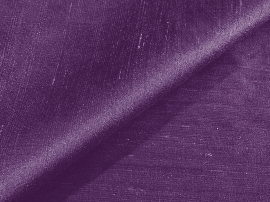 Violet Plain Bangalore Raw Silk Fabric